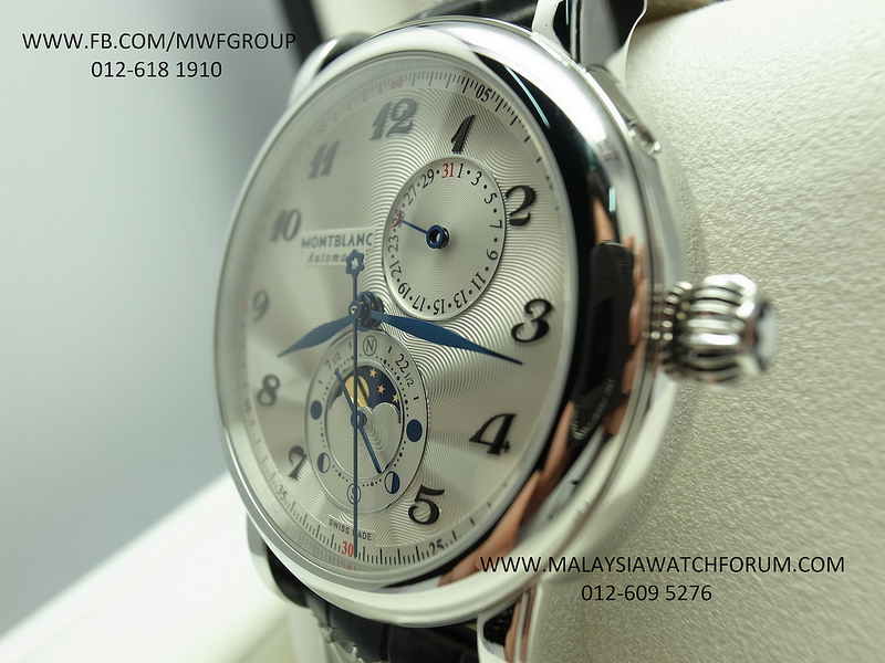 Montblanc Star Twin Moonphase 110642 42mm Silver Dial Box Papers