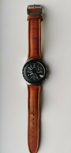 Swatch Irony YCS429 Dark Phoenix Watch Pilots Rare Retro