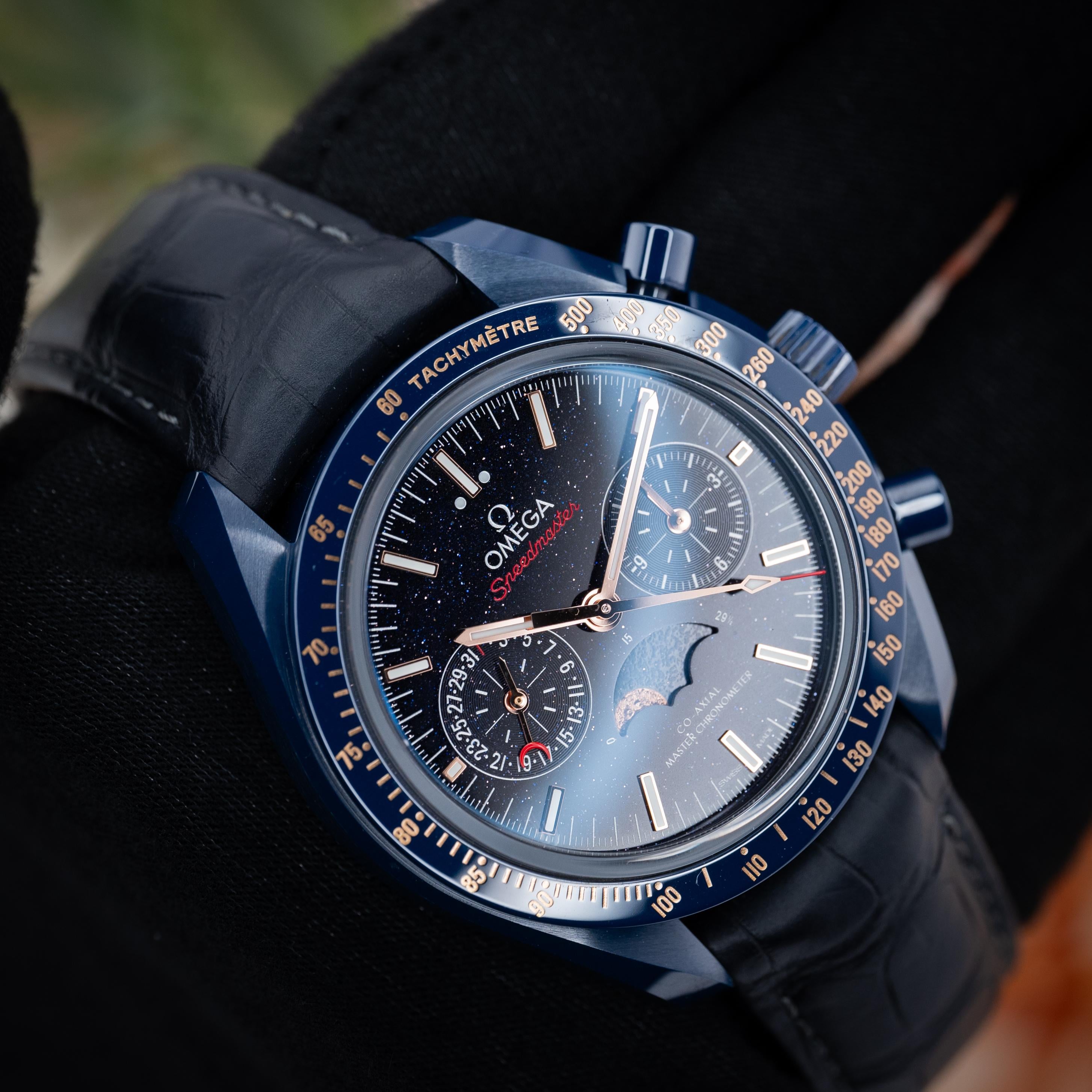 WTS] Omega Speedmaster Moonphase Blue Side of The Moon Aventurine  