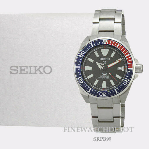 seiko stainless steel divers watch