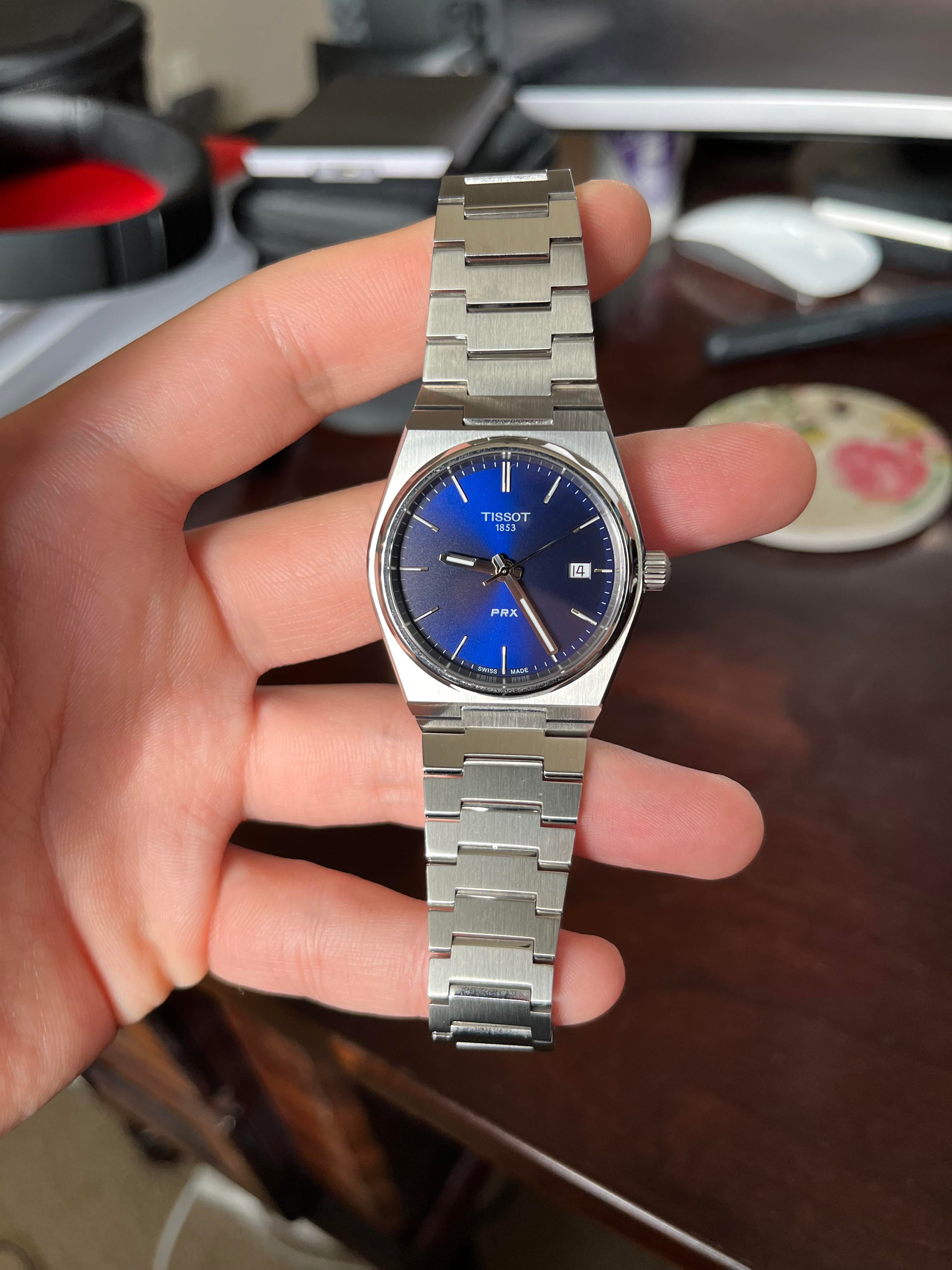 WTS Tissot PRX 35mm Blue WatchCharts