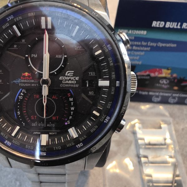 Red Bull Racing Limited Edition Casio Edifice EQW-A1200RB Watch Boxed ...