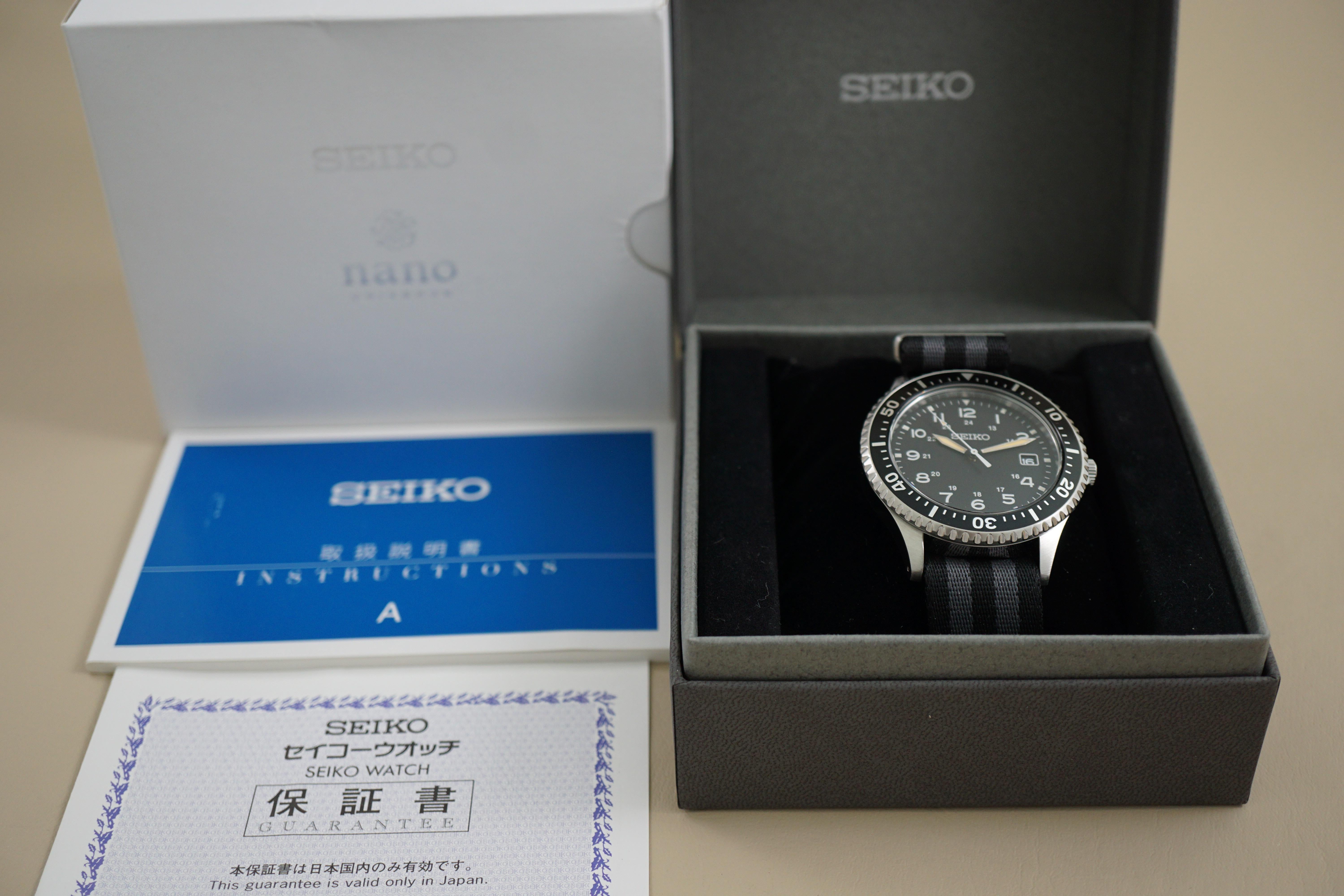 WTS] Seiko x Nano Universe SZQV010 7N42 Vintage Style Field Military Quartz  - 295 | WatchCharts Marketplace