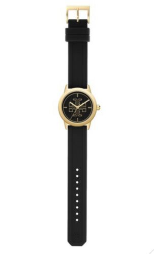 NEW! TORY BURCH GIGI Black Silicone Band Gold Stainless Steel 36mm Watch  TBW2023 | WatchCharts