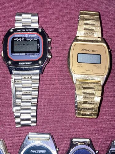 Lot of 10 Vintage LCD Quartz Watches Casio Armitron Nelsonic Advance Timex WatchCharts Marketplace