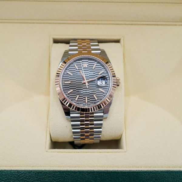 YACHT-MASTE EVEROSE GOLD BROWN DIAL RUBBER