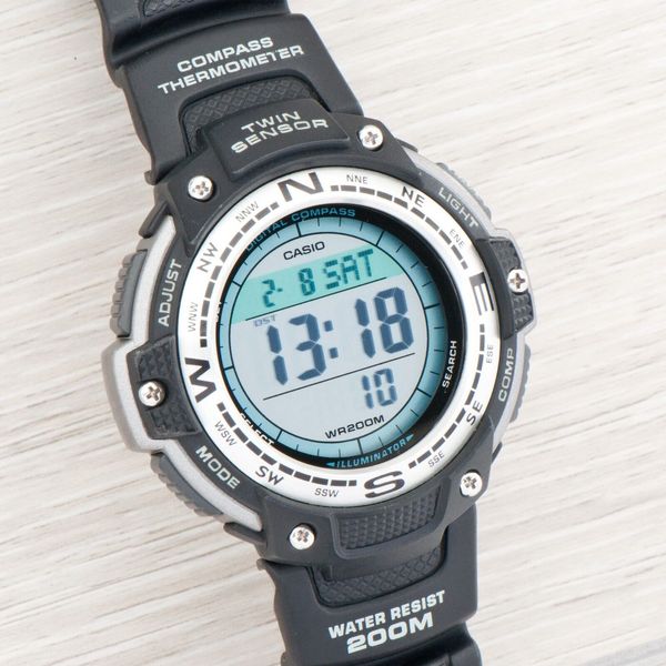 Casio SGW-100 Twin Sensor COMPASS Watch Thermometer | WatchCharts ...