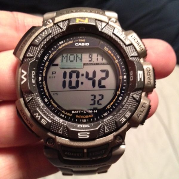 Wts Casio Pag240t 7cr Pathfinder Titanium Watchcharts Marketplace