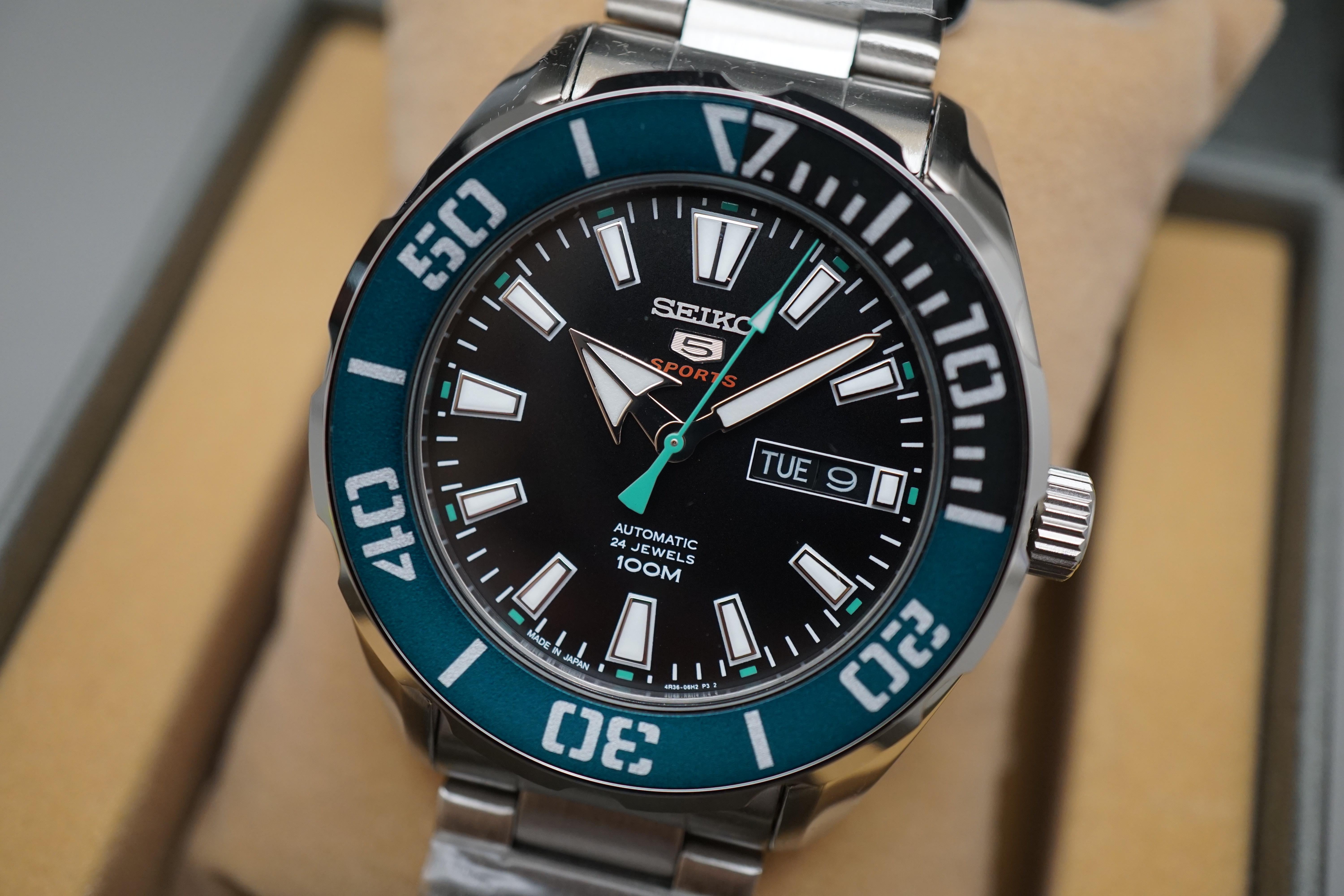 [WTS] New Seiko 5 Sports SRPC53J1 4R36 Black Dial 100M Automatic Watch ...