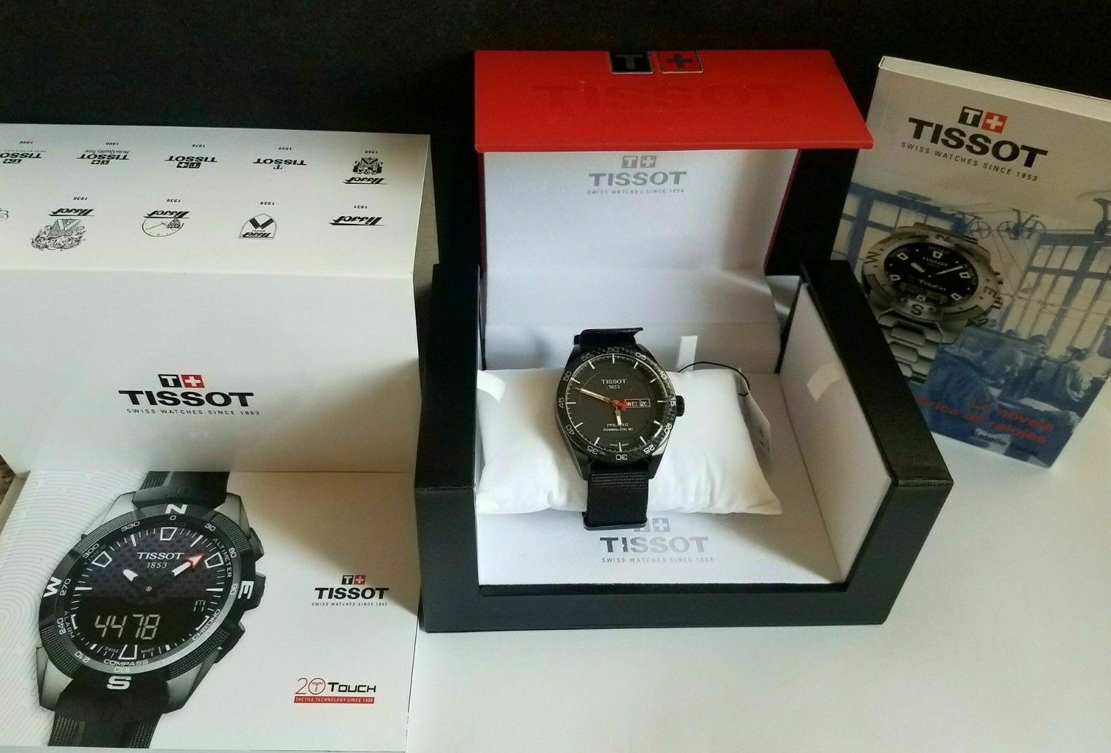 TISSOT PRS516 Powermatic 80 Watch T1004303705100 PVD Case Carbon