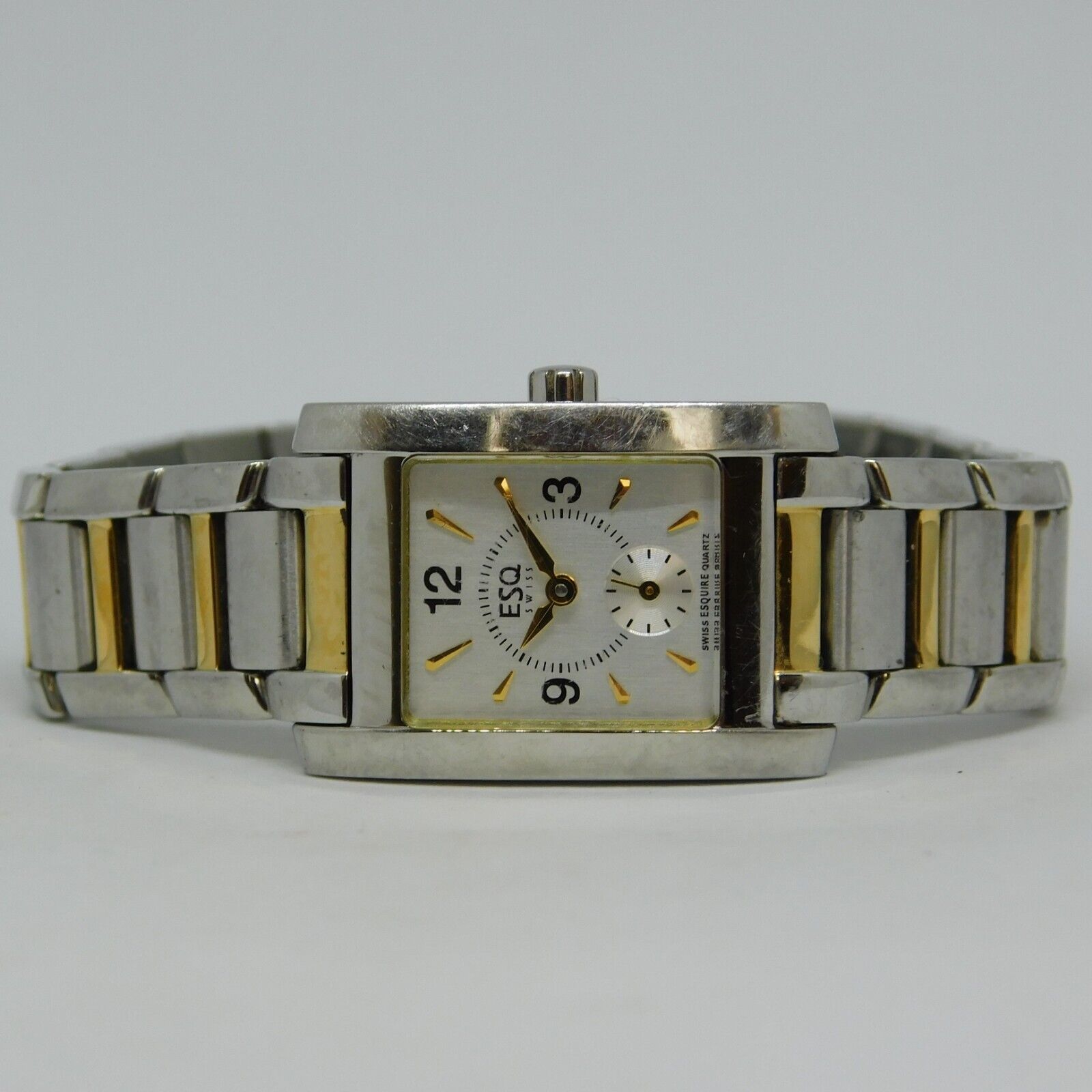 ESQ Swiss E5053 All Stainless Steel Quartz Women s Watch Sz. 7 1 4