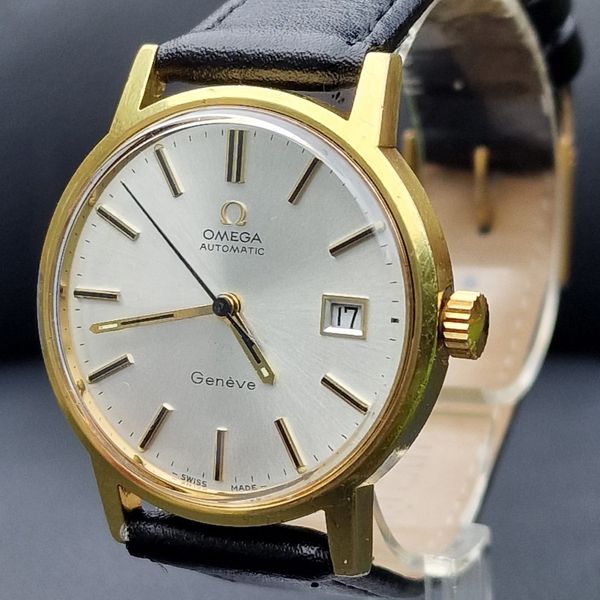 Vintage Gents Omega Geneve Gold Plated Automatic Watch 35mm Cal 1481 ...