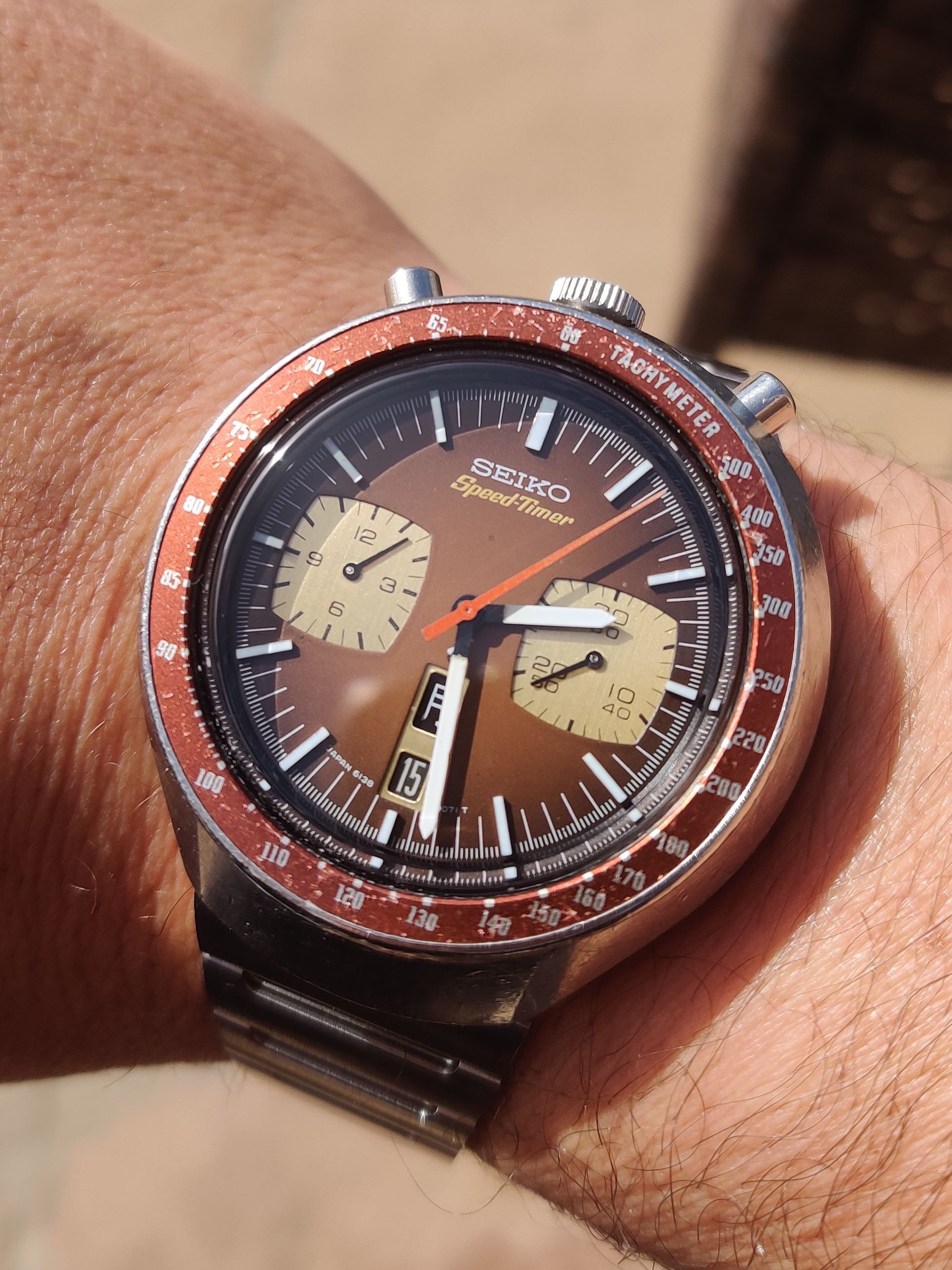 Seiko Bullhead JDM 6138-0040 With Original Speed-Timer