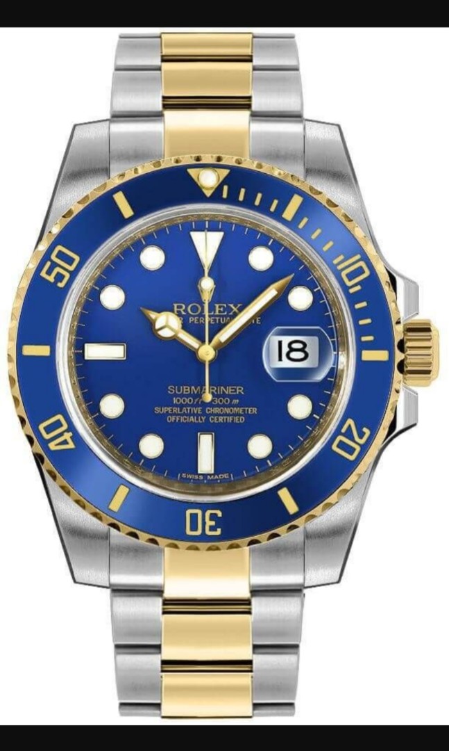 NEGO Jan 2022 Rolex Submariner Half Gold 126613LB Blue Dial