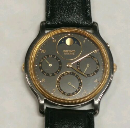 Rare Vintage SEIKO Stainless Steel CHRONOGRAPH 7F38 6030