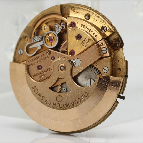Vintage OMEGA 751 Automatic Movement Dial Set - Watchmakers Estate ...