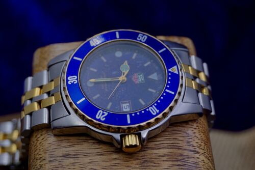 Tag Heuer WD1223-G-20 Blue Gold Professional Watch Men