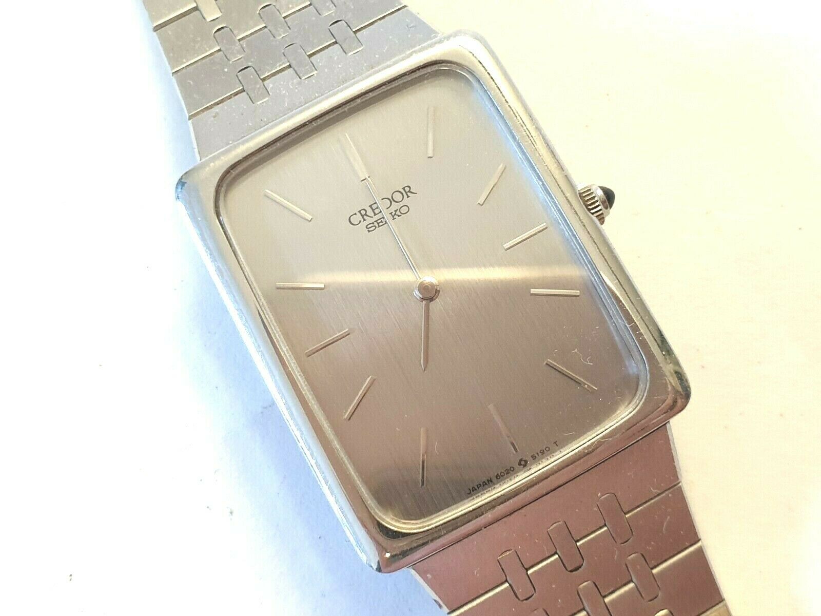 SEIKO CREDOR 6020-5190 QUARTZ Dress WATCH - NEEDS BATTERY