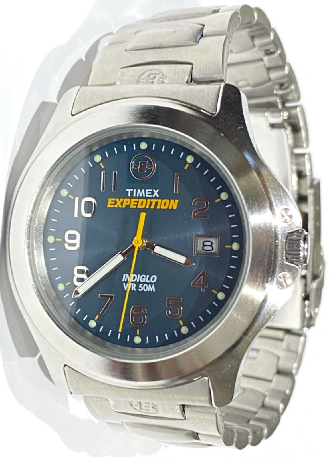 Timex expedition indiglo discount wr 50m stainless steel