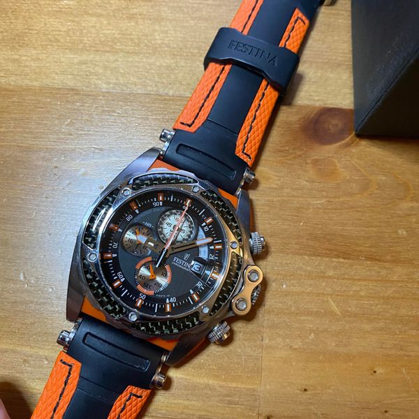 　FESTINA F16382/7 TOUR de FRANCE Chrono Bike F16382-7 22mm Black Rubber Strap For Festina | eBay