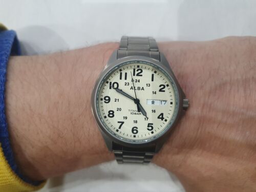 Seiko Alba Titanium Quartz VJ53 KKF0 watch (Kanji