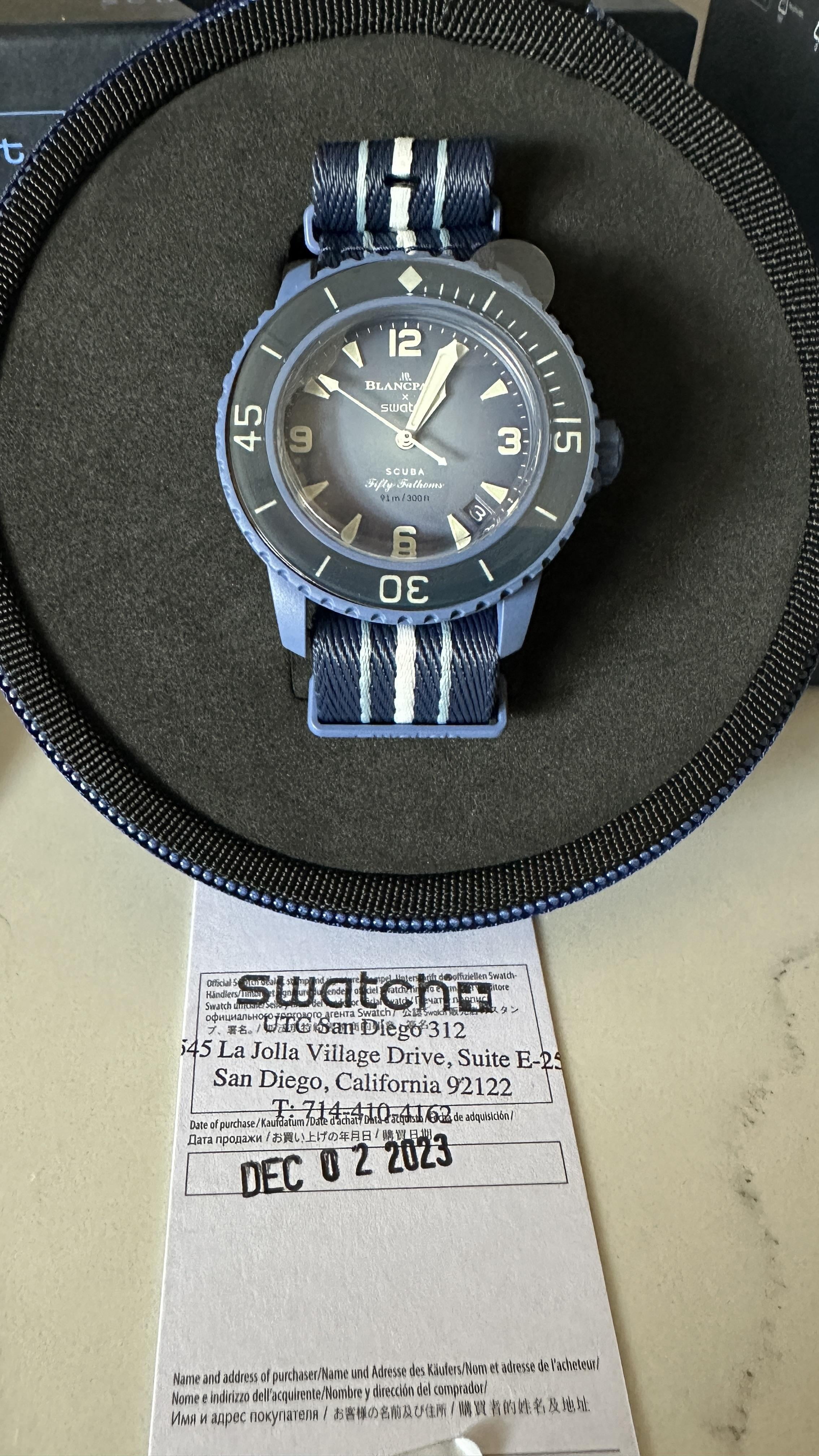 WTS Swatch x Blancpain Fifty Fathoms Atlantic Ocean