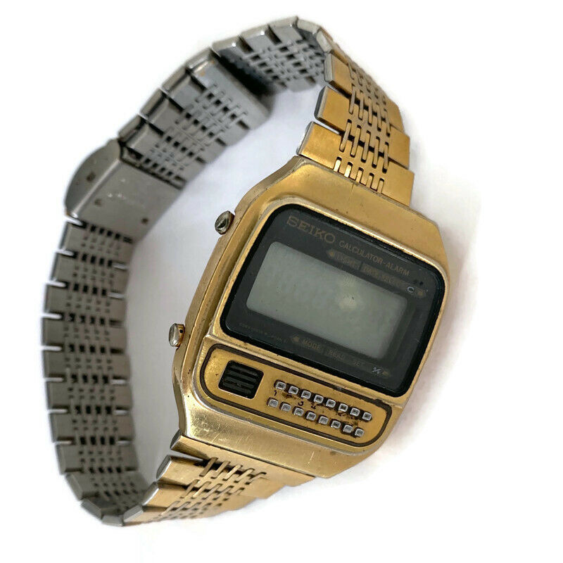 Vintage Seiko C359 5010 Gold Calculator Alarm Watch *FOR PARTS* Digital  Japan | WatchCharts