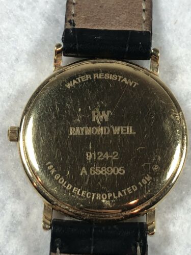 Raymond Weil Geneve Vintage 9124-2 18k Gold Electroplated