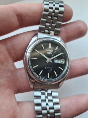 Vintage Black 1997 Seiko 5 7S26-0080 Mens Auto Mechanical Day/Date Watch |  WatchCharts Marketplace