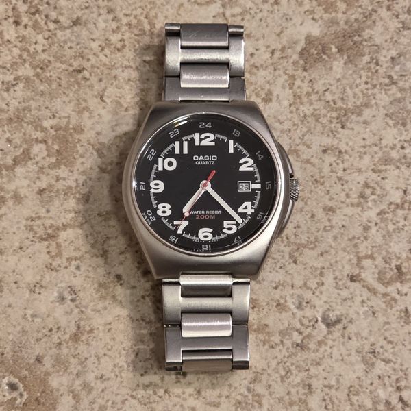 CASIO Military Field Watch MAR-101 2784 Black Dial ( AS IS FOR PARTS OR ...