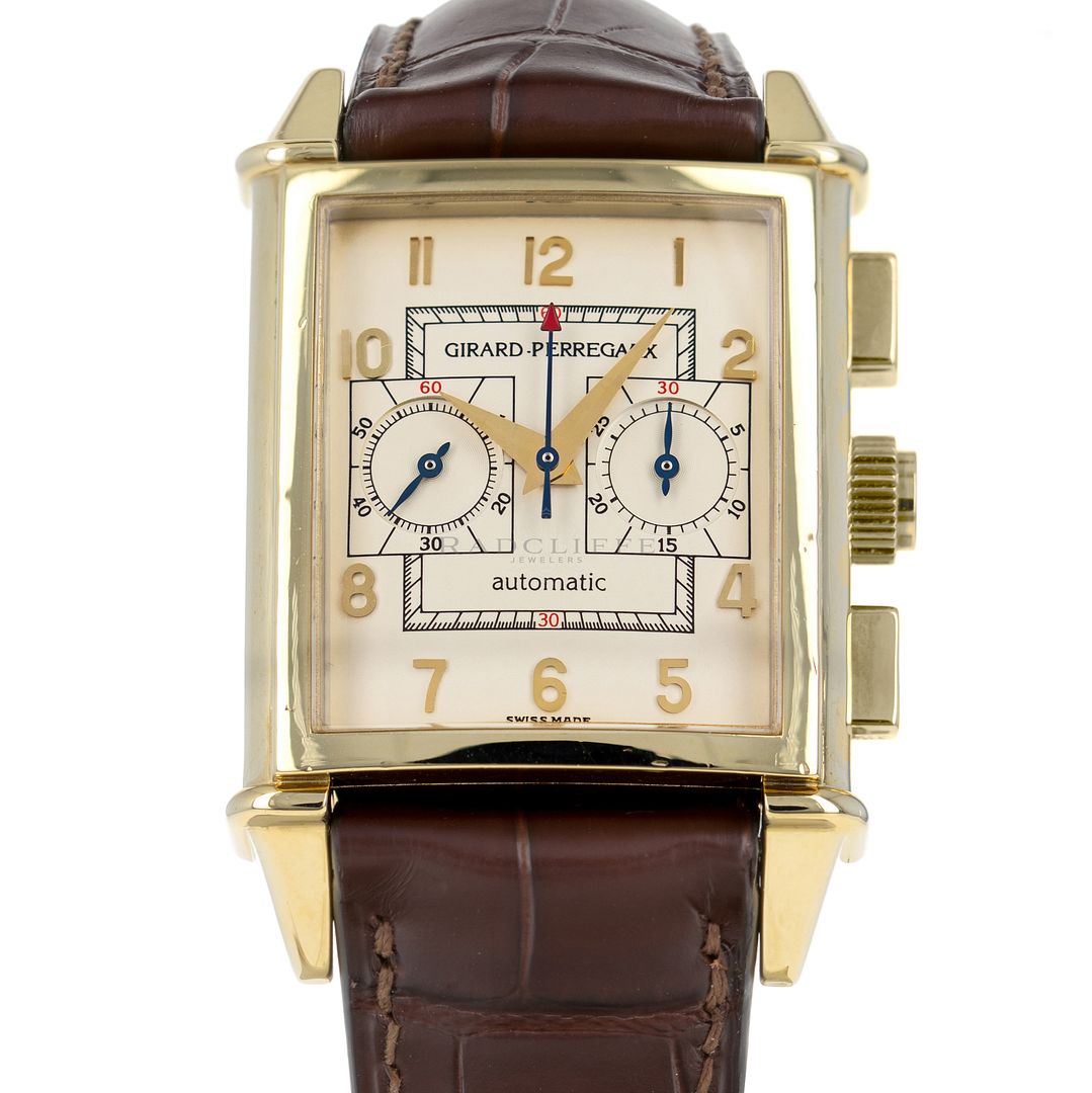 FS Girard Perregaux 2599 Vintage 1945 Ivory Dial 18K Yellow Gold