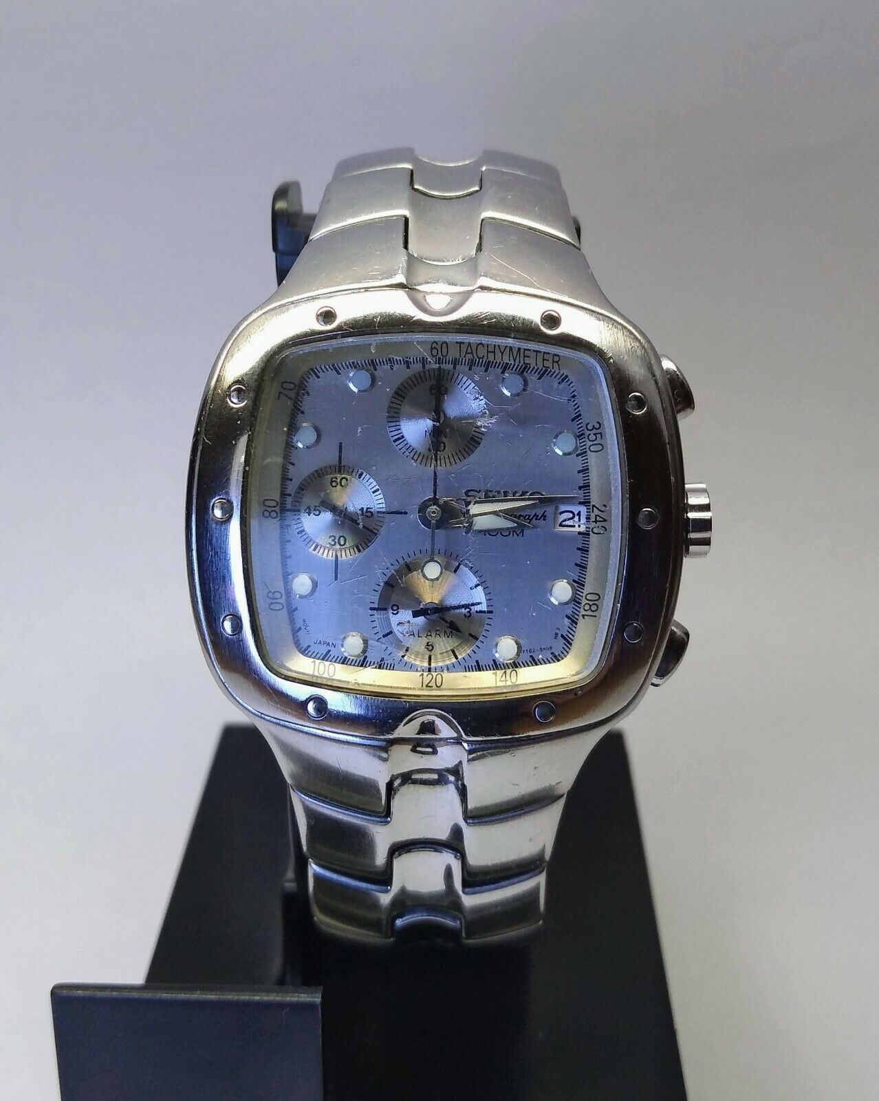 現状品】SEIKO クロノグラフ MD 7T62-5A00 セイコー 時計 腕時計 男性 