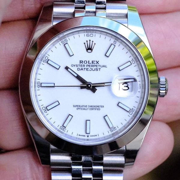 [WTS] Rolex Datejust White Dial 41MM on Jubilee Ref 126300 FULL AD SET ...