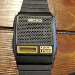 Seiko A966-4010 Vintage Talking Digital Mens Watch, w/tag , *needs battery*  A966 | WatchCharts