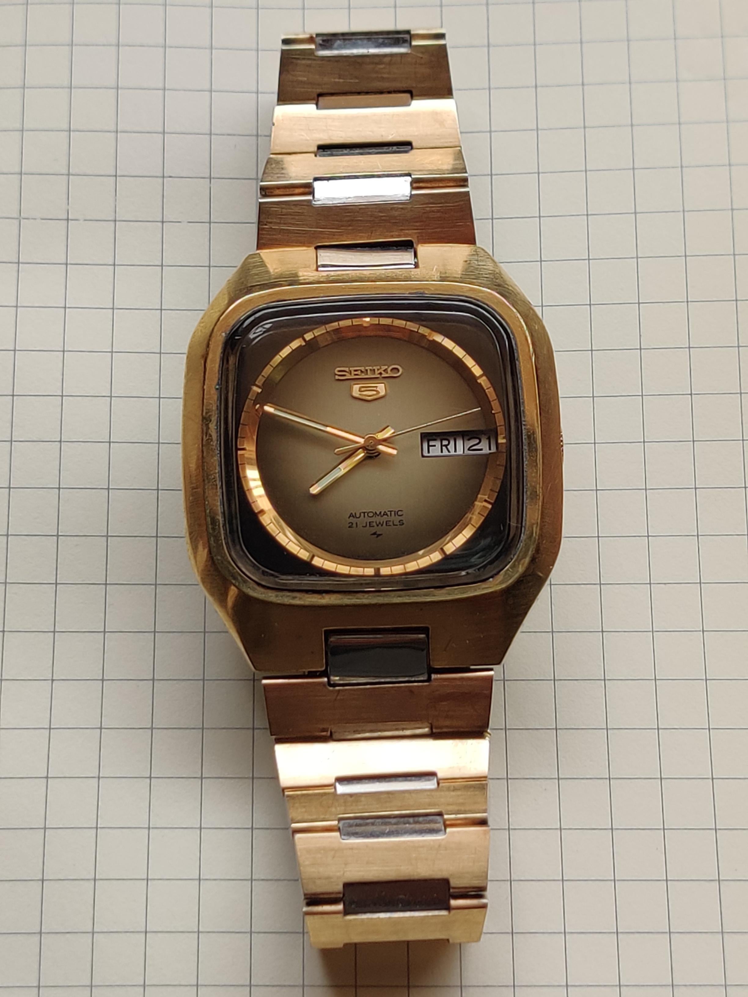 WTS] Vintage //RARE// Seiko 5 JDM 1976 /7019-5090/ GOLD Square