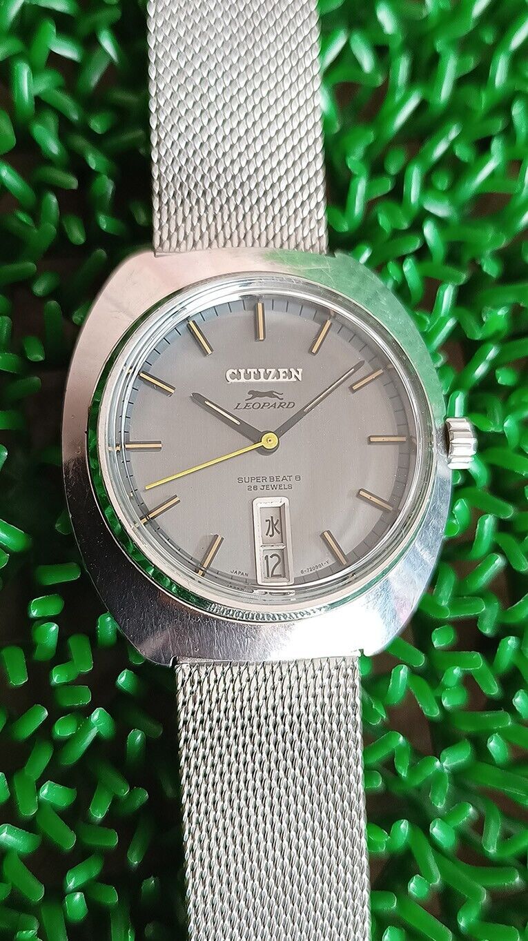 NICE & RARE VINTAGE CITIZEN LEOPARD SUPER BEAT 8 AUTOMATIC 26