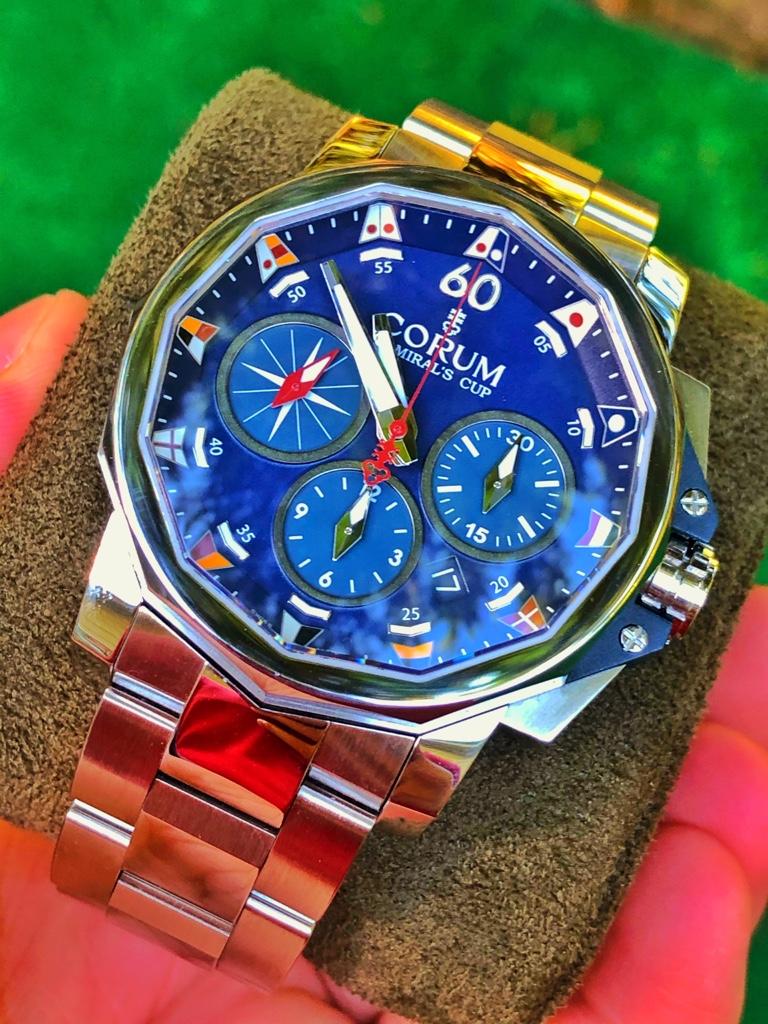 Corum Admirals Cup Challenge 44 MM Blue DialChronograph Stainless