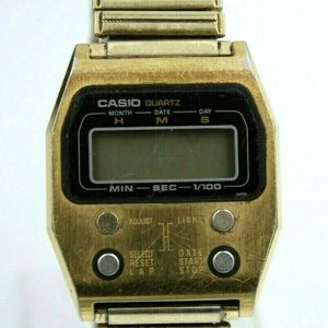 Vintage Casiotron Casio 52QS-14 Japan, Chrono Watch Free Shipping