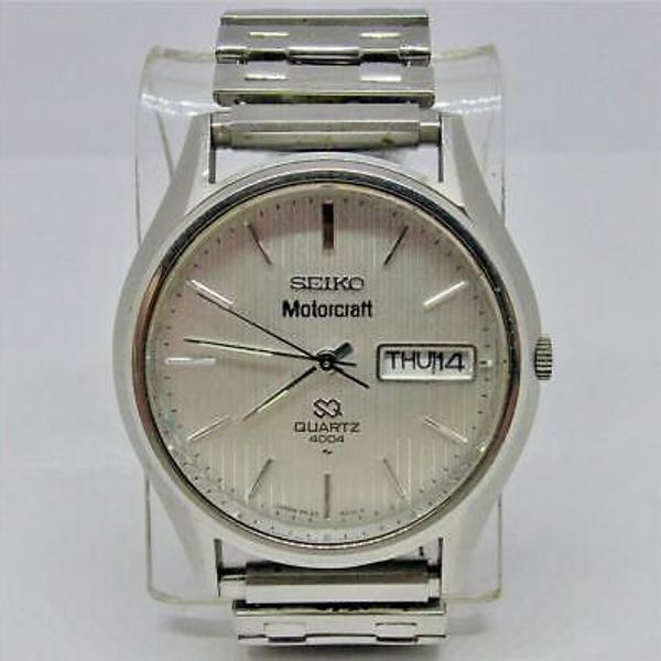 Vintage 1977 Collectible Seiko Quartz 4004 Motorcraft Mans Watch 4633-8029  Runs | WatchCharts