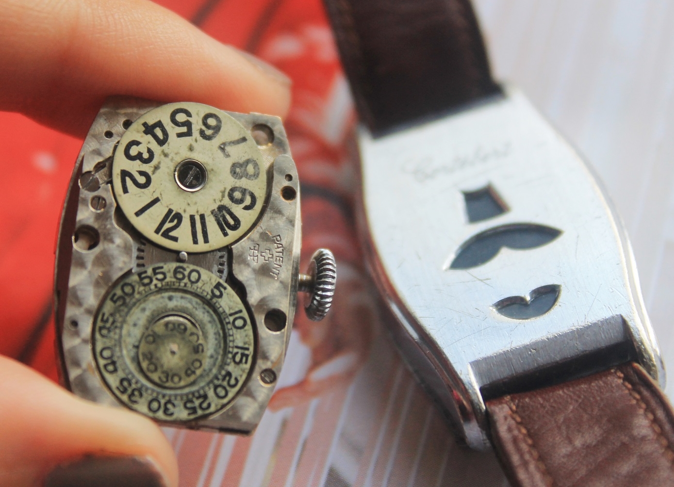 VERY Rare Cortebert Jump Hour First Digital Wristwatch 1920 s