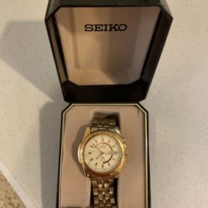 Seiko Kinetic Mens Watch 5M43-0A29 Gold Color - Needs Work | WatchCharts