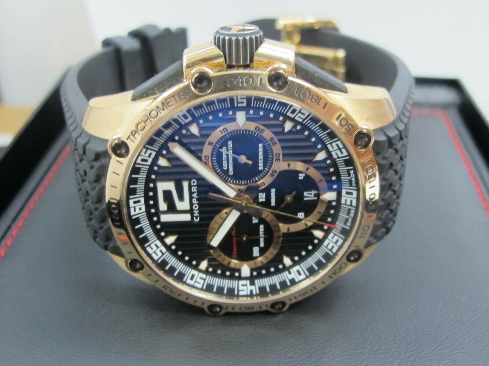 CHOPARD 18K ROSE GOLD MILLE MIGLIA CLASSIC RACING SUPER FAST