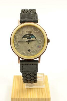 ESTATE Vintage RARE Fossil BW-6726 Moon Landing Face Watch  display picture 1