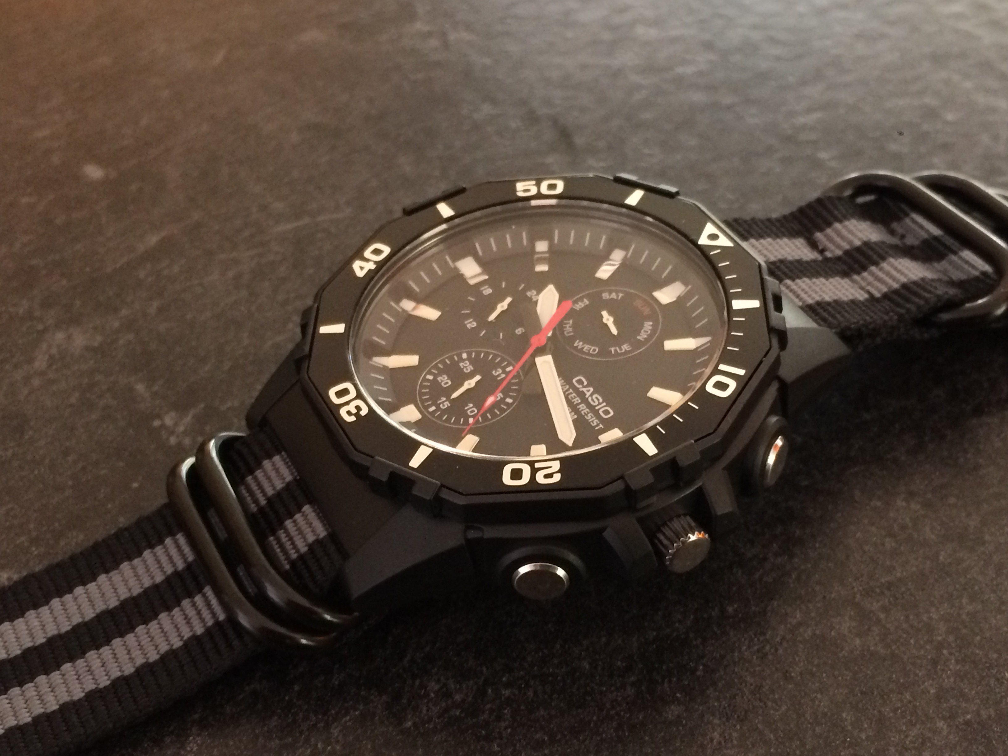 FS Casio MRW 400H 1AVCF on a Bond Zulu 25 WatchCharts Marketplace