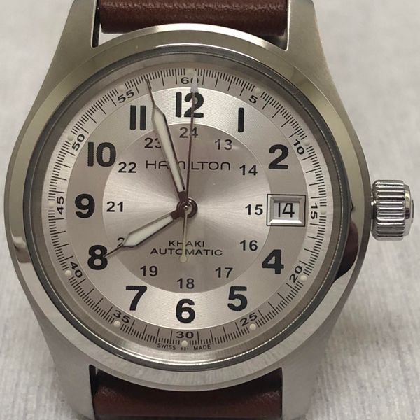 hamilton khaki field mechanical 38mm lug to lug