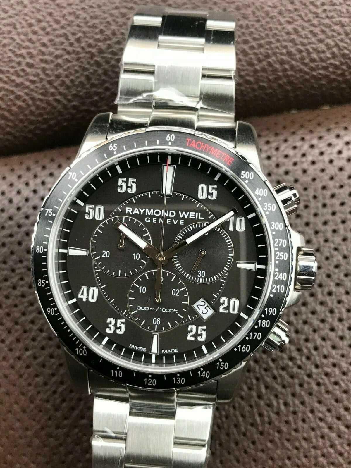 Raymond Weil 300 Chronograph Quartz Black Dial Men's Watch 8570 -BKR-05240