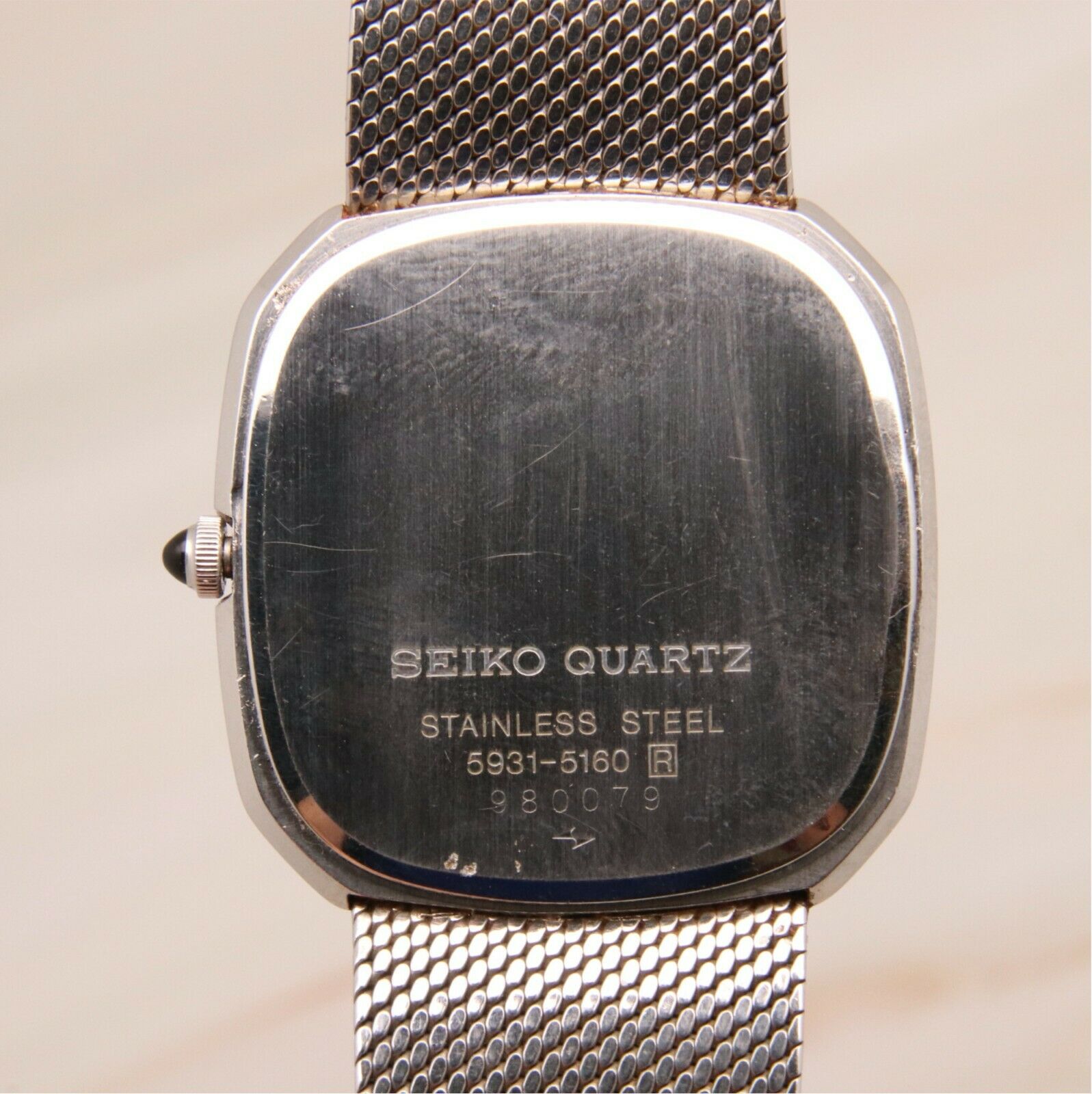Seiko Credor JDM 5931-5160 Blue Dial Ultra Thin Square