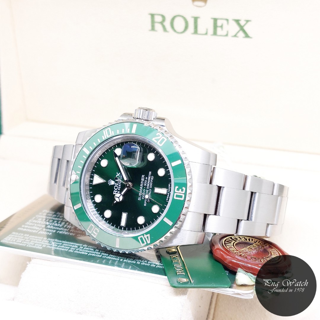 Rolex Submariner Hulk 116610LV Oyster Perpetual Green Ceramic