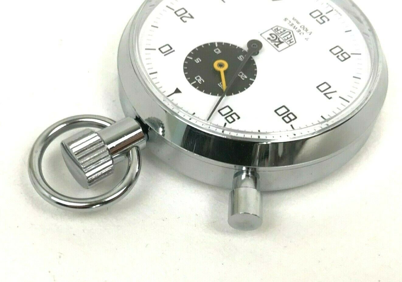 Vintage Nr Mint TAG HEUER 7 Jewel 1/100min Stopwatch - Boxed and