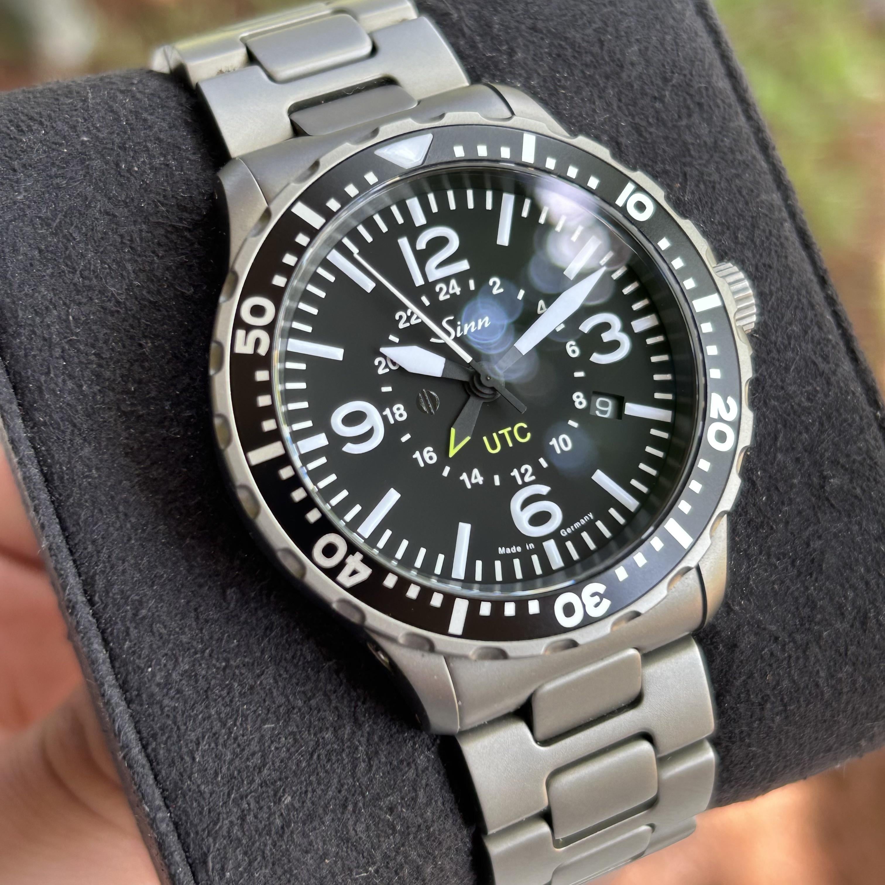 WTS] Sinn 857 UTC HLink Bracelet, Fully Tegimented, Box+ Papers